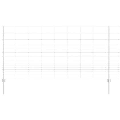 Ограда и колче Сребрист 1,2 x 25 m Стомана