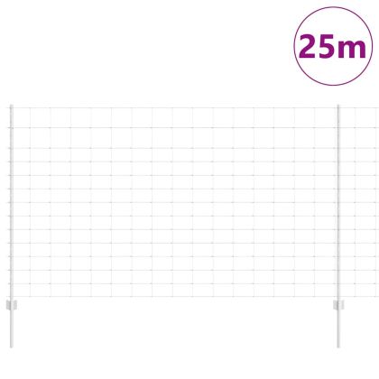 Ограда и колче Сребрист 1,4 x 25 m Стомана