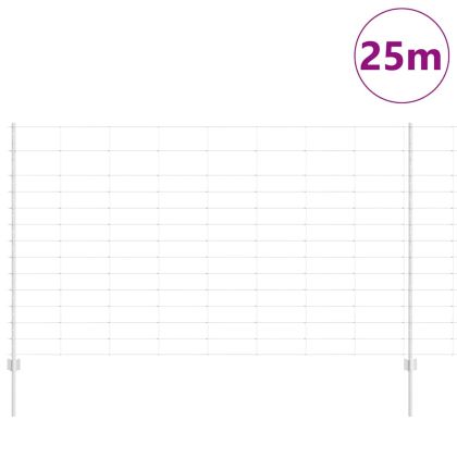 Ограда и колче Сребрист 1,4 x 25 m Стомана