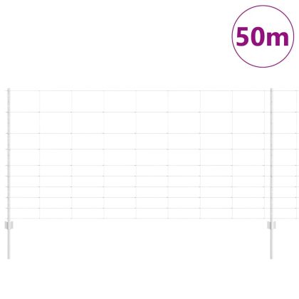 Ограда и колче Сребрист 1,2 x 50 m Стомана