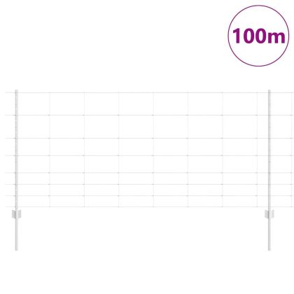 Ограда и колче Сребрист 1 x 100 m Стомана