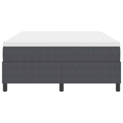 Легло с пружинирана основа Тъмен сив и бял 140 x 200 cm