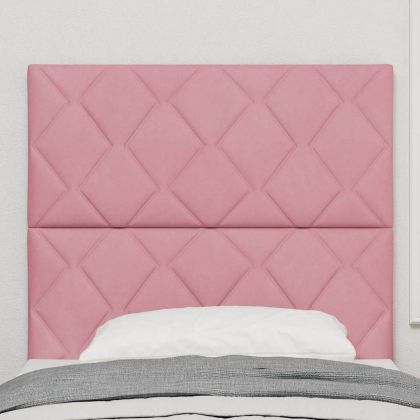 Облегалка за глава с таблото Розово 100 cm Кадифе