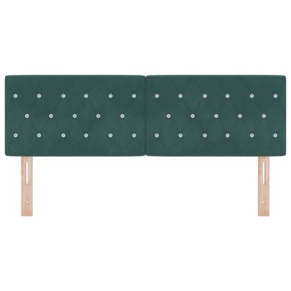 LED глава С LED лентисти светлини Тъмен зелен 144 см Полиестер