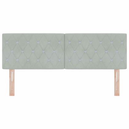 LED глава С LED лентисти светлини Светлосиво 160 cm Полиестер