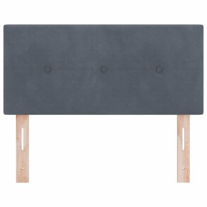 LED глава С LED лентисти светлини с таблото Сив 90 cm Полиестер