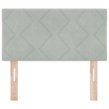 LED глава с таблото Светлосиво 80 cm Изкуствена