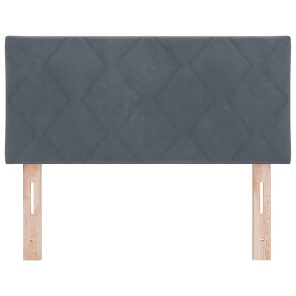 LED глава с таблото Тъмен сив 90 cm Изкуствена