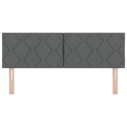 Облегалка за глава С LED лентисти светлини Сив 144 см текстил