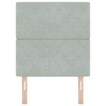 LED глава С LED лентисти светлини Светлосиво 80 cm Полиестер