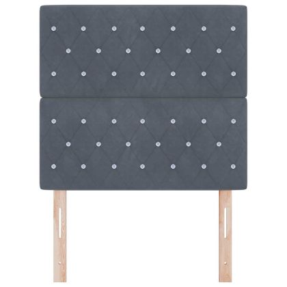 LED глава С LED лентисти светлини Тъмен сив 100 cm Полиестер