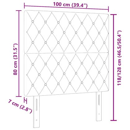 LED глава С LED лентисти светлини Тъмен син 100 cm Полиестер