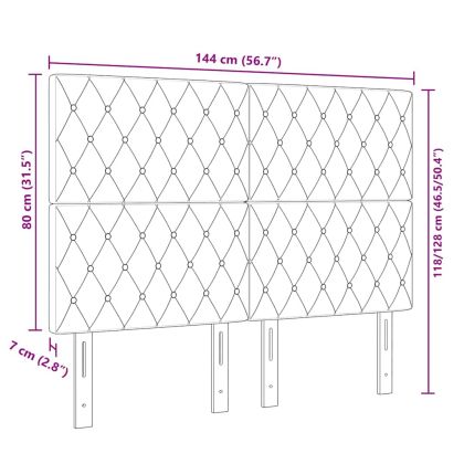 LED глава С LED лентисти светлини Тъмен зелен 144 см Полиестер