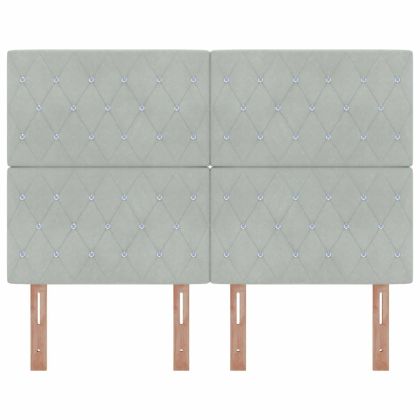 LED глава С LED лентисти светлини Светлосиво 160 cm Полиестер