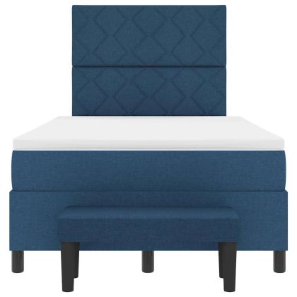 Легло с пружинирана основа с матрак Синьо 120 x 200 cm