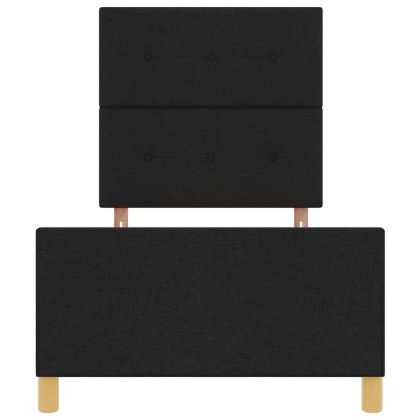 Рамка за легло с таблото Черно 100 x 200 cm текстил