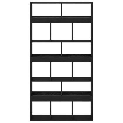 Рафт за книги 2 pcs Черен дъб 100 x 33 x 187.5 см