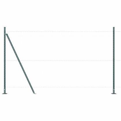 Стълб за ограда. Друг 26 pcs Сив 3,2 x 3,2 x 83,5 см Стомана