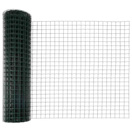 Оградa с колчета Зелен 1.2 x 10 m Стомана