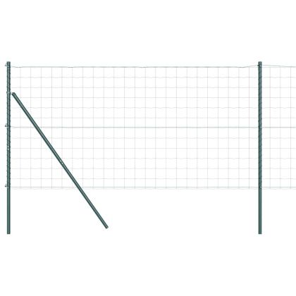 Ограда с пост Зелен 1,4 x 10 m Стомана и PVC