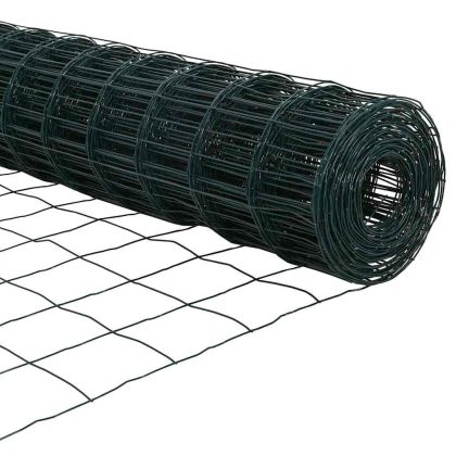 Ограда с пост Зелен 1,4 x 10 m Стомана и PVC
