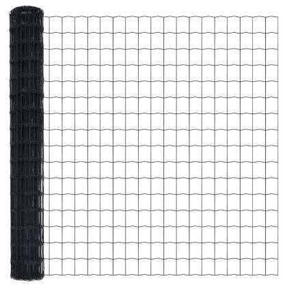 Оградa с колчета Сив 1.5 x 10 m Стомана