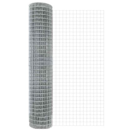 Оградa с колчета Сребрист 1.5 x 10 m Стомана