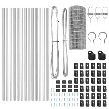 Оградa с колчета Сребрист 0.6 x 25 м Стомана