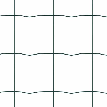 Оградa с колчета Зелен 1.5 x 10 m Стомана