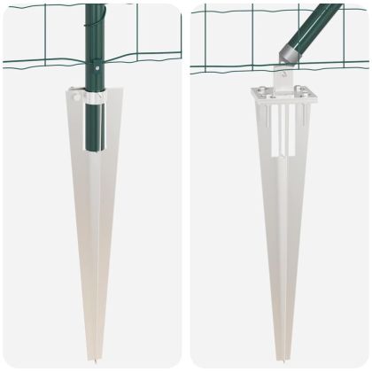 Оградa с колчета Зелен 0.6 x 10 м Стомана