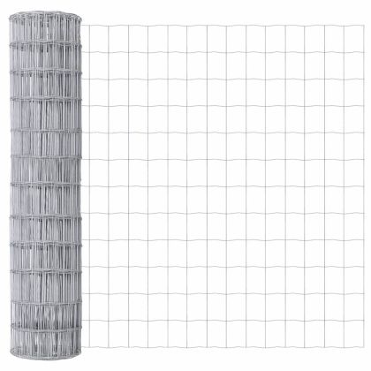 Ограда с пост Сребрист 1,2 x 25 m Стомана