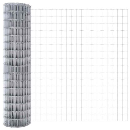Оградa с колчета Сребрист 1.2 x 10 m Стомана