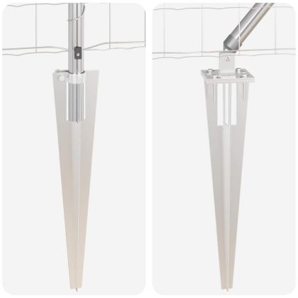 Оградa с колчета Сребрист 0.8 x 25 m Стомана