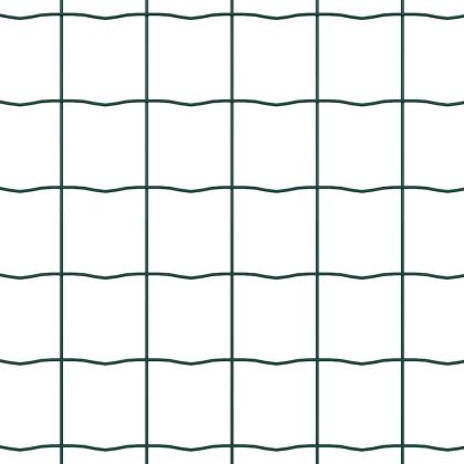 Оградa с колчета Зелен 0.8 x 25 m Стомана