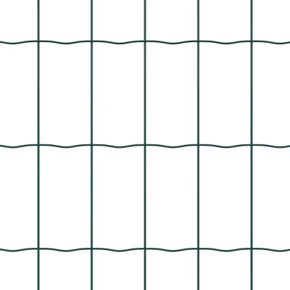 Оградa с колчета Зелен 0.8 x 25 m Стомана