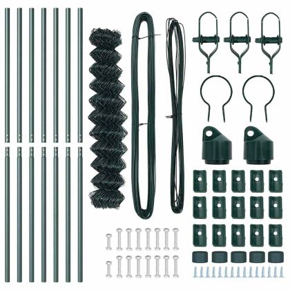 Стълб за ограда. Зелен 10 x 1,2 м (мрежа 40 x 40 мм)