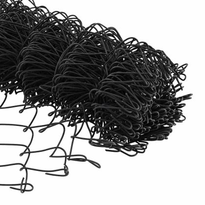 Оградна верига с колони Сив 1.2 x 25 m Стомана