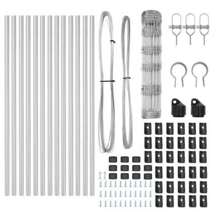 Ограда за пасища Сребрист 25 x 0.8 m Поцинкована стомана