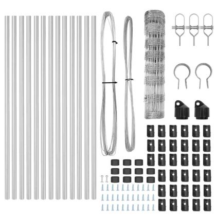 Ограда за пасища Сребрист 25 x 0.8 m Поцинкована стомана