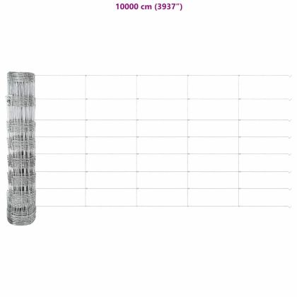 Ограда за пасища Сребрист 25 x 0.8 m Поцинкована стомана