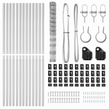 Ограда за пасища Сребрист 25 x 1.4 м Поцинкована стомана