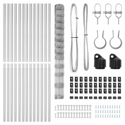 Ограда за пасища Сребрист 25 x 1.5 m Поцинкована стомана