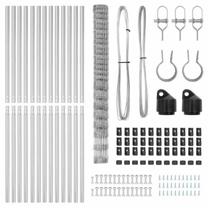Ограда за пасища Сребрист 25 x 1.6 м Поцинкована стомана