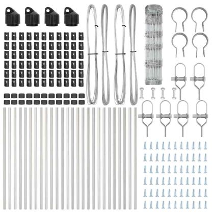 Ограда за пасища Сребрист 50 x 0.8 m Поцинкована стомана