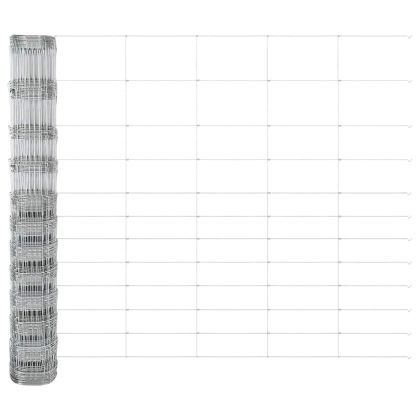 Ограда за пасища Сребрист 50 x 1.4 м Поцинкована стомана