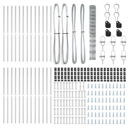 Ограда за пасища Сребрист 50 x 1.5 m Поцинкована стомана