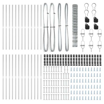 Ограда за пасища Сребрист 50 x 1.6 m Поцинкована стомана