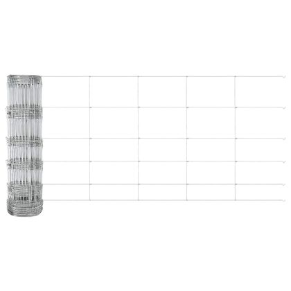 Ограда за пасища Сребрист 100 x 0.8 м Поцинкована стомана