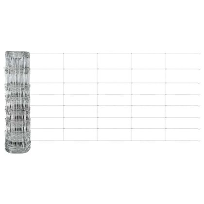 Ограда за пасища Сребрист 100 x 0.8 м Поцинкована стомана