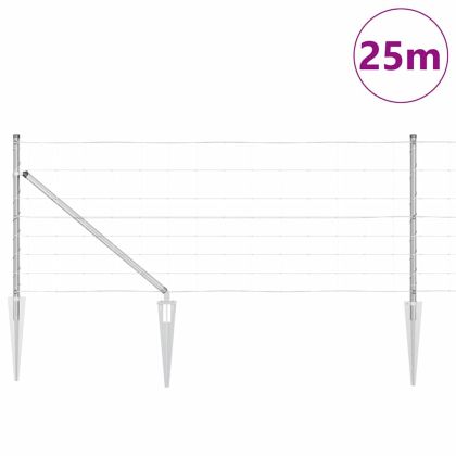 Стълб за ограда. Галванизирана 25 x 0,8 m Стомана
